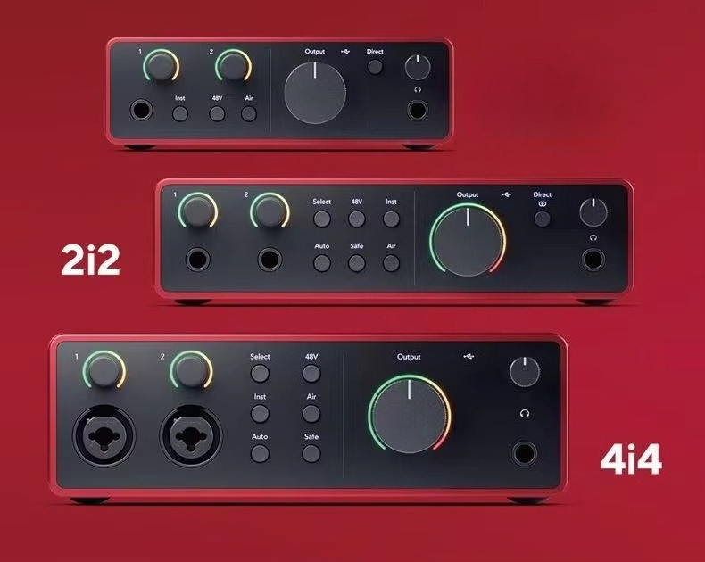Audio Music Instrumental - Forster Scarlet for 2i2 Quad Generation