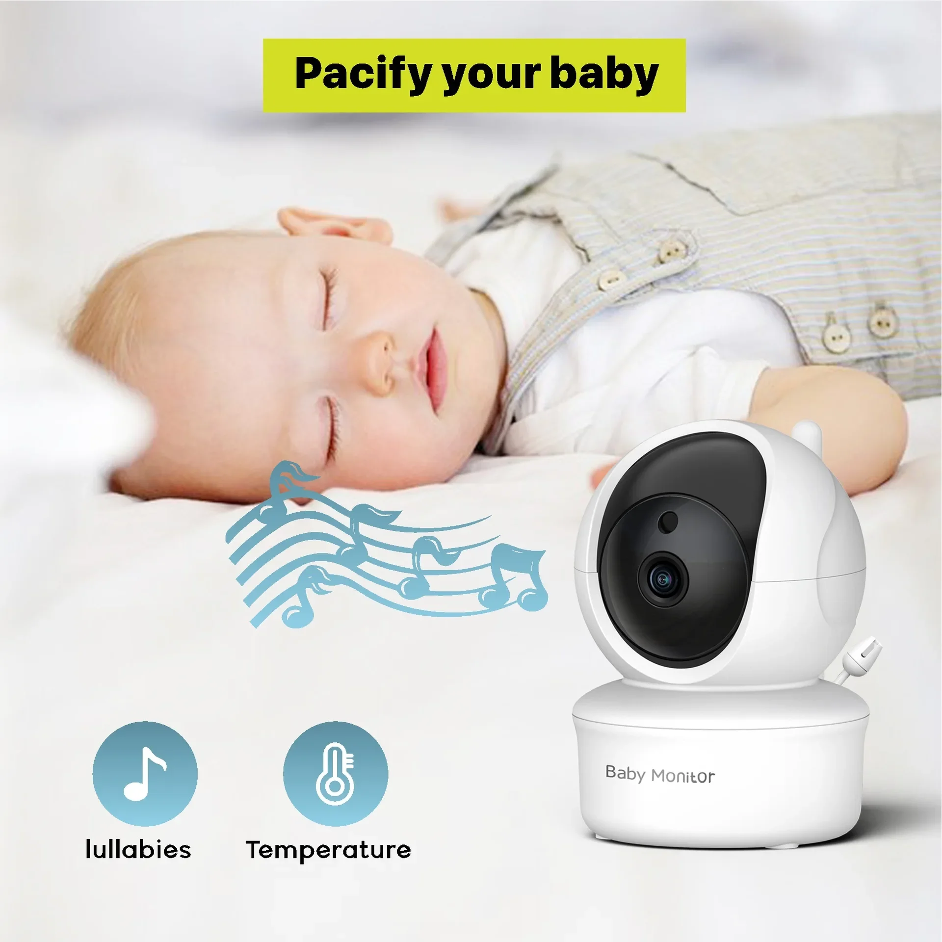 5.0 Inch Video Baby Monitor Wi - огляд і ціна Audio X Music