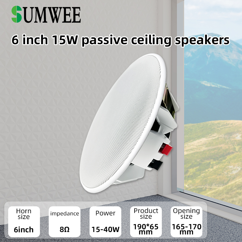 6 Inch 8ohm Ceiling Speaker Fu - огляд і ціна Audio Music System For Home