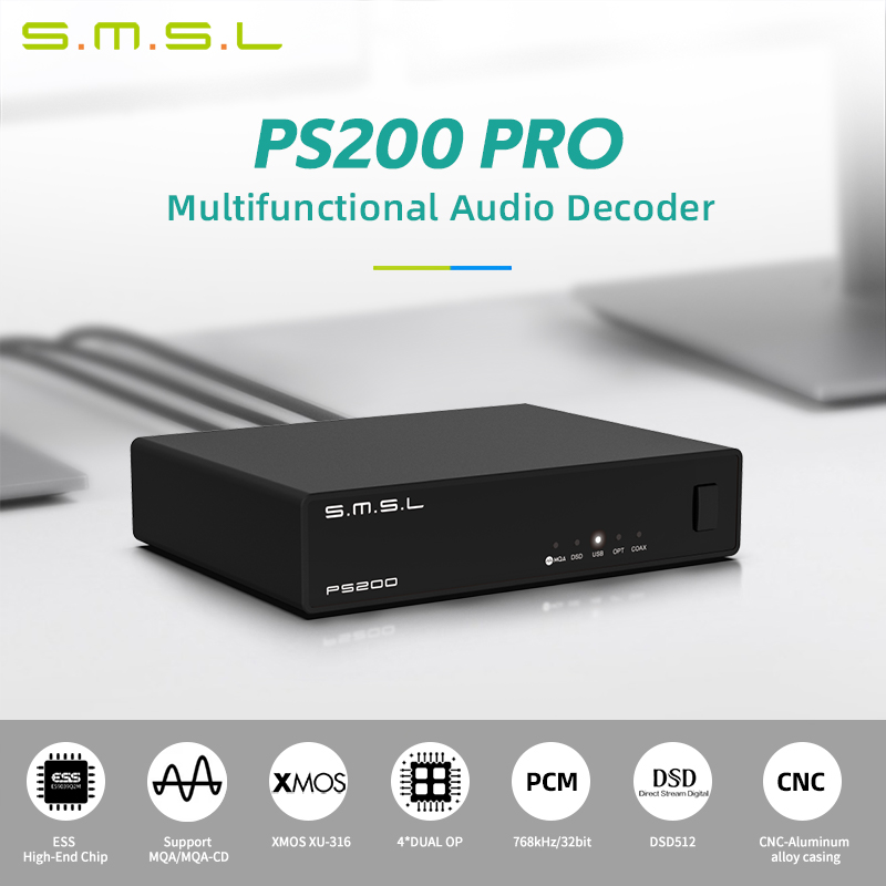 SMSL PS200 PRO DAC Multifuncti - огляд і ціна Music Audio Pro