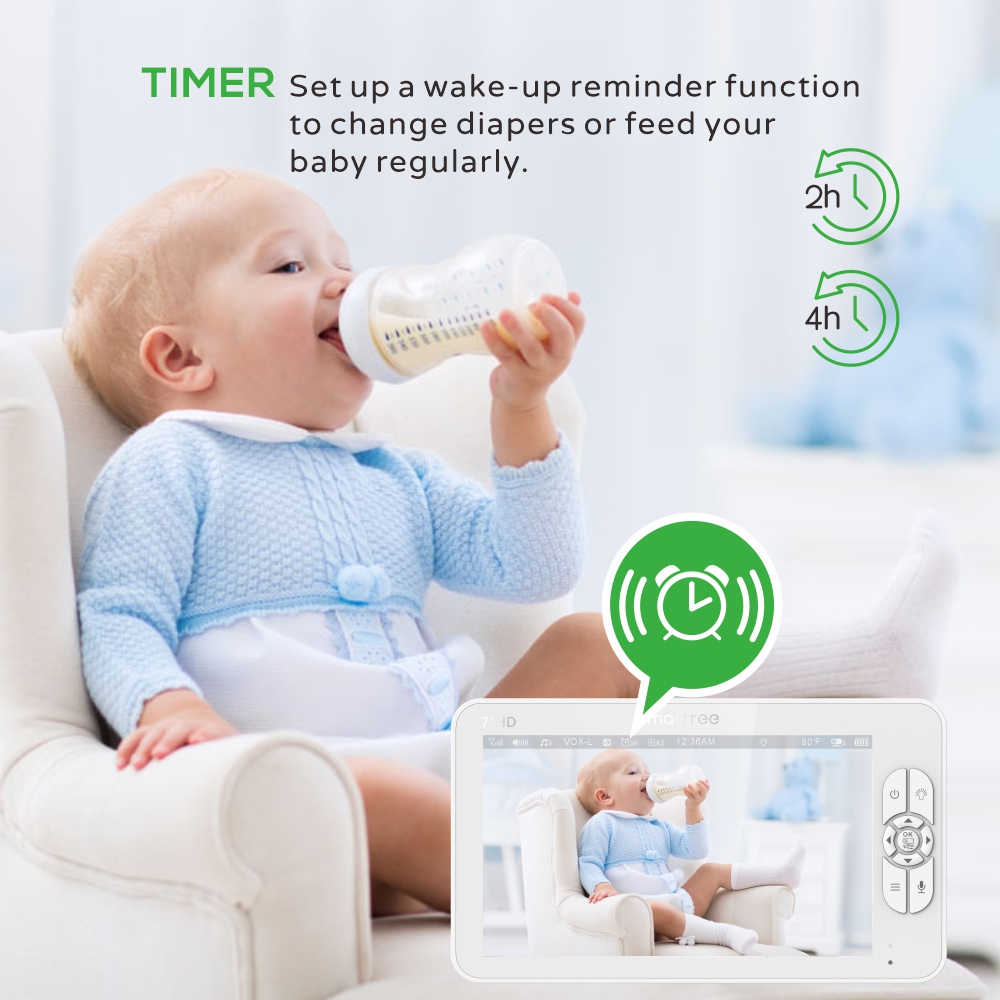 7.0 Inch HD Video Baby Monitor - огляд і ціна Audio X Music
