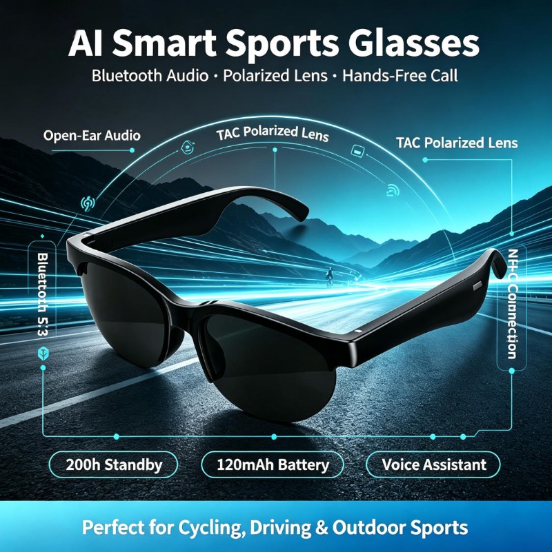 Smart Sports Glasses Open Ear  - огляд і ціна Audio And Music