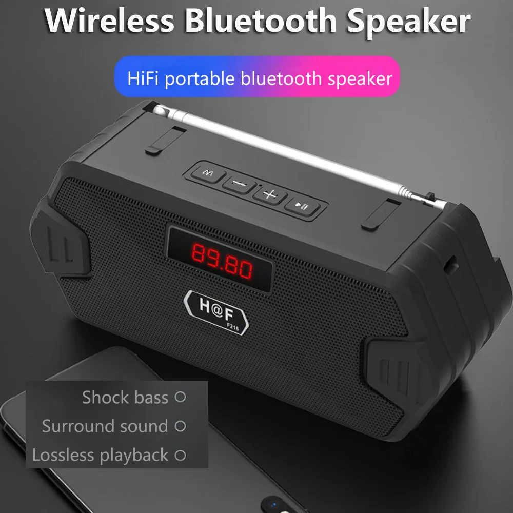 Bass Hifi Outdoor Portable Aux - огляд і ціна Audio Music System For Home
