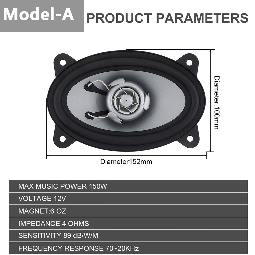 2pcs 4 X 6 Inch 150W / 280W Ca - огляд і ціна Audio X Music